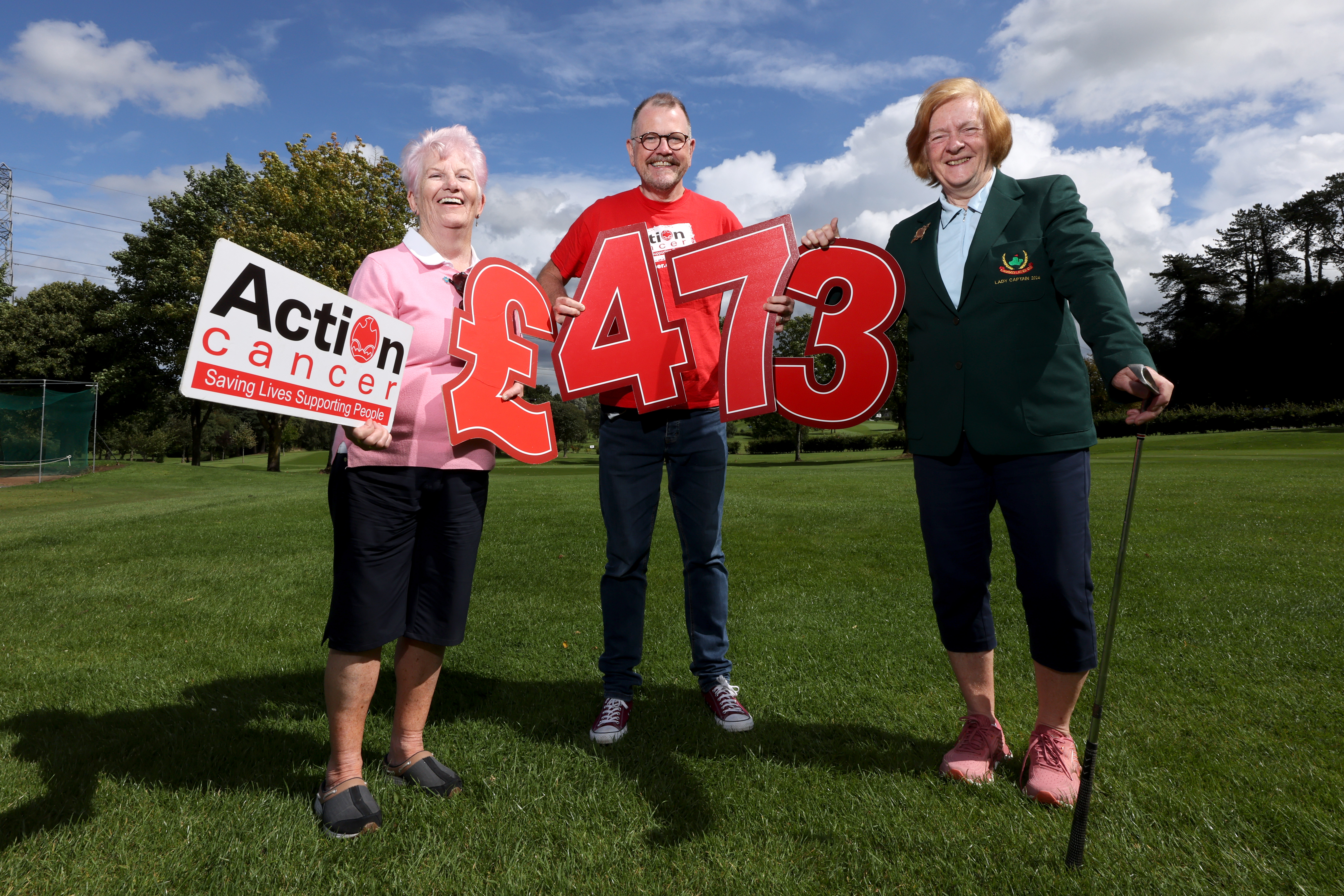 Lambeg Ladies Golf Club Raises £473 for Action Cancer